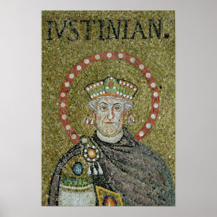 Het gezicht van Justinian Poster