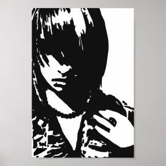 Het gezicht van kunst poster