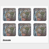 Het gezichtsvermogen van Sint-John Vierkante Sticker (Vel)