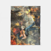 Het gitaarMan Fleece Deken (Voorkant)