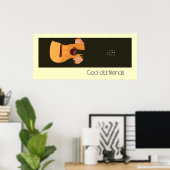Het gitaarman poster (Thuiskantoor)