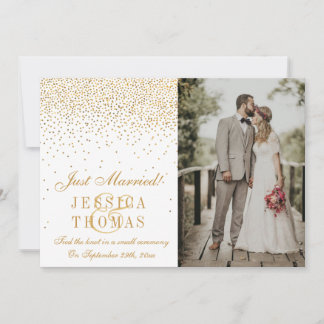 Het Glam Gold Confetti Wedding Collectie Aankondiging