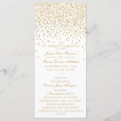Het Glam Gold Confetti Wedding Collectie Programma (Voorkant)