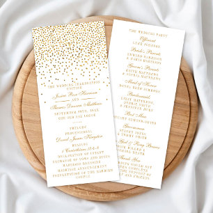 Het Glam Gold Confetti Wedding Collectie Programma