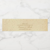 Het Glam Gold Confetti Wedding Collectie Waterfles Etiket (Enkel label)