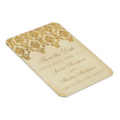 Het Glam Gold Damask Wedding Collectie Magneet (Rechterzijde)