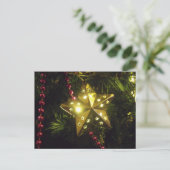 Het glanzen de Lichten van Kerstmis van de Ster Feestdagenkaart (Staand voorkant)