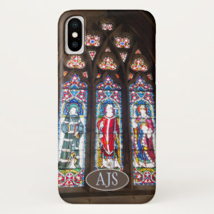 Het Glas in lood van de kerk. Mobiele telefoonhoes iPhone X Hoesje