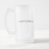 het glas is nu half leeg . matglas bierpul (Links)