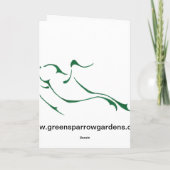 Het glas van de iris kaart (Achterkant)