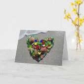 Het glas van het zee, de spatie van het de kaart (Gele Bloem)