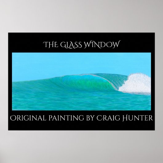 Het glazen venster poster (Voorkant)