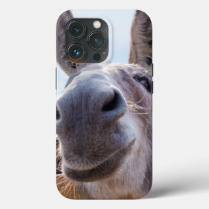 Het glimlachen Donkey met Gekke Grin iPhone 13 Pro Hoesje