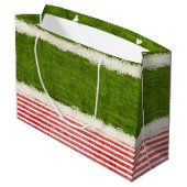 "Het glimlachen is mijn favoriete" kerstfeestdag ( Groot Cadeauzakje (Achterkant Gekanteld)