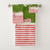 "Het glimlachen is mijn favoriete" kerstfeestelijk Bad Handdoek (Insitu)