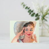 Het glimlachen Pin omhoog Briefkaart (Staand voorkant)