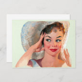 Het glimlachen Pin omhoog Briefkaart (Voorkant / Achterkant)