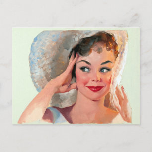 Het glimlachen Pin omhoog Briefkaart