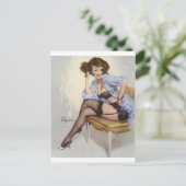 Het glimlachen Pin omhoog Briefkaart (Staand voorkant)