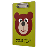 Het glimlachen Teddy Bear + jouw tekst Klembord (Links)