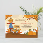 Het glimlachen Uitnodiging Scarecrow (Staand voorkant)