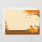 Het glimlachen Uitnodiging Scarecrow (Achterkant)