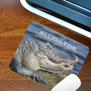 Het glimlachen van Amerikaanse Alligator Wildlife Muismat