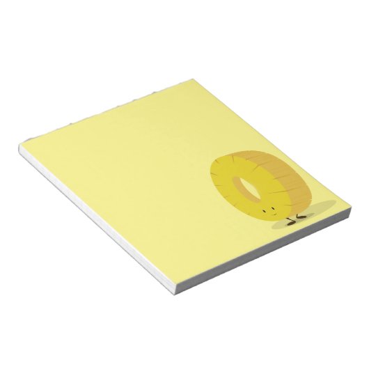Het glimlachen van ananas Slice Notitieblok (Schuin)