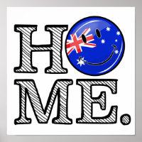 Het glimlachen van Australische vlag Housewarming
