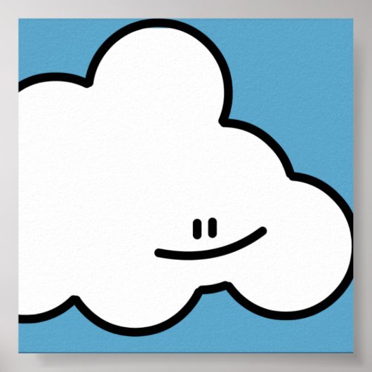 Het glimlachen van Cloud Print (Voorkant)
