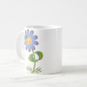 Het glimlachen van Daisy met Butterfly Koffiemok (Voorkant links)