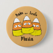 Het glimlachen van de Button van het Snoep Hallowe (Voorkant)