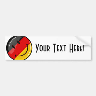 Het glimlachen van de Duitse vlag Bumpersticker