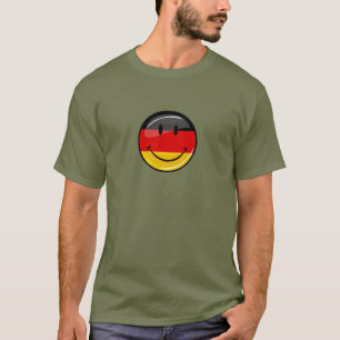 Het glimlachen van de Duitse vlag T-shirt