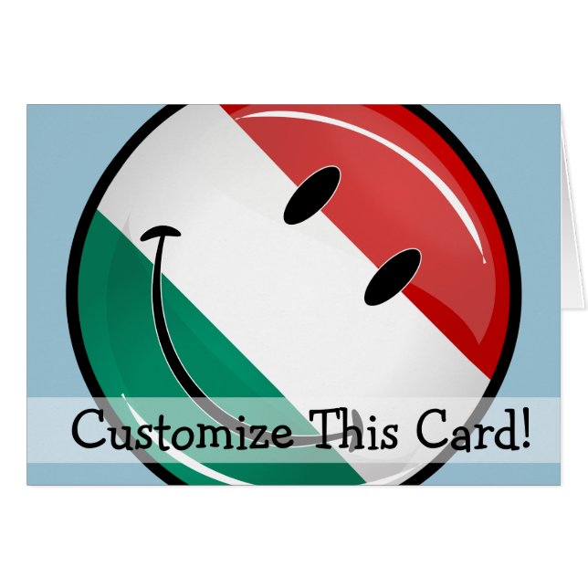 Het glimlachen van de Hongaarse vlag (Voorkant Horizontaal)