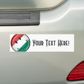 Het glimlachen van de Hongaarse vlag Bumpersticker (Op auto)