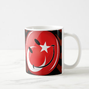 Het glimlachen van de Turkse vlag Koffiemok