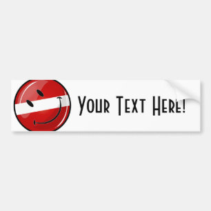 Het glimlachen van de vlag van de duiker bumpersticker