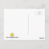 Het glimlachen van de vlag van Transgender Briefkaart (Achterkant)