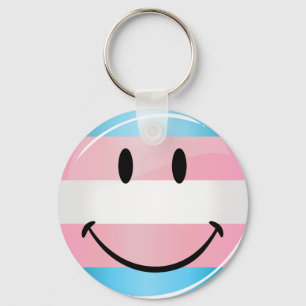 Het glimlachen van de vlag van Transgender Sleutelhanger
