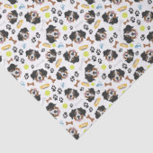 Het glimlachen van Dog Bernese Mountain Dog Tissuepapier (Detail)