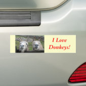 Het glimlachen van Donkeys! Bumpersticker (Op auto)