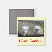 Het glimlachen van Donkeys! Magneet (Voorkant / Achterkant)