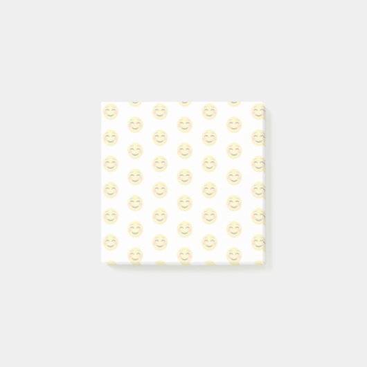 Het glimlachen van Emoji Face Post-it® Notes (Voorkant)