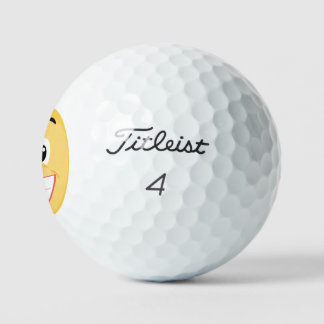 Het glimlachen van Emoji Golf Balls Golfballen