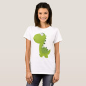 Het glimlachen van Green Dino T-shirt (Voorkant volledig)