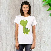 Het glimlachen van Green Dino T-shirt