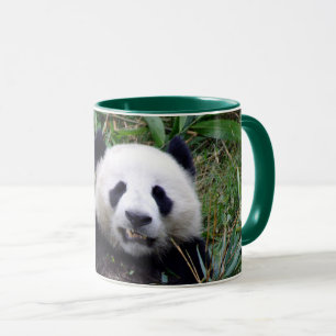 Het glimlachen van het beer van Panda met de yummy Mok