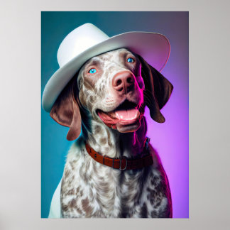 Het glimlachen van het Duitse Shorthaired Pointer Poster