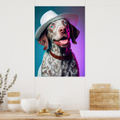 Het glimlachen van het Duitse Shorthaired Pointer  Poster (Keuken)